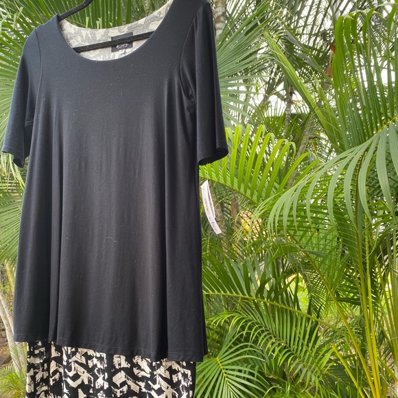 A-line Hawaii made orchid bloom dress size xs black and white - Picture 5 of 6